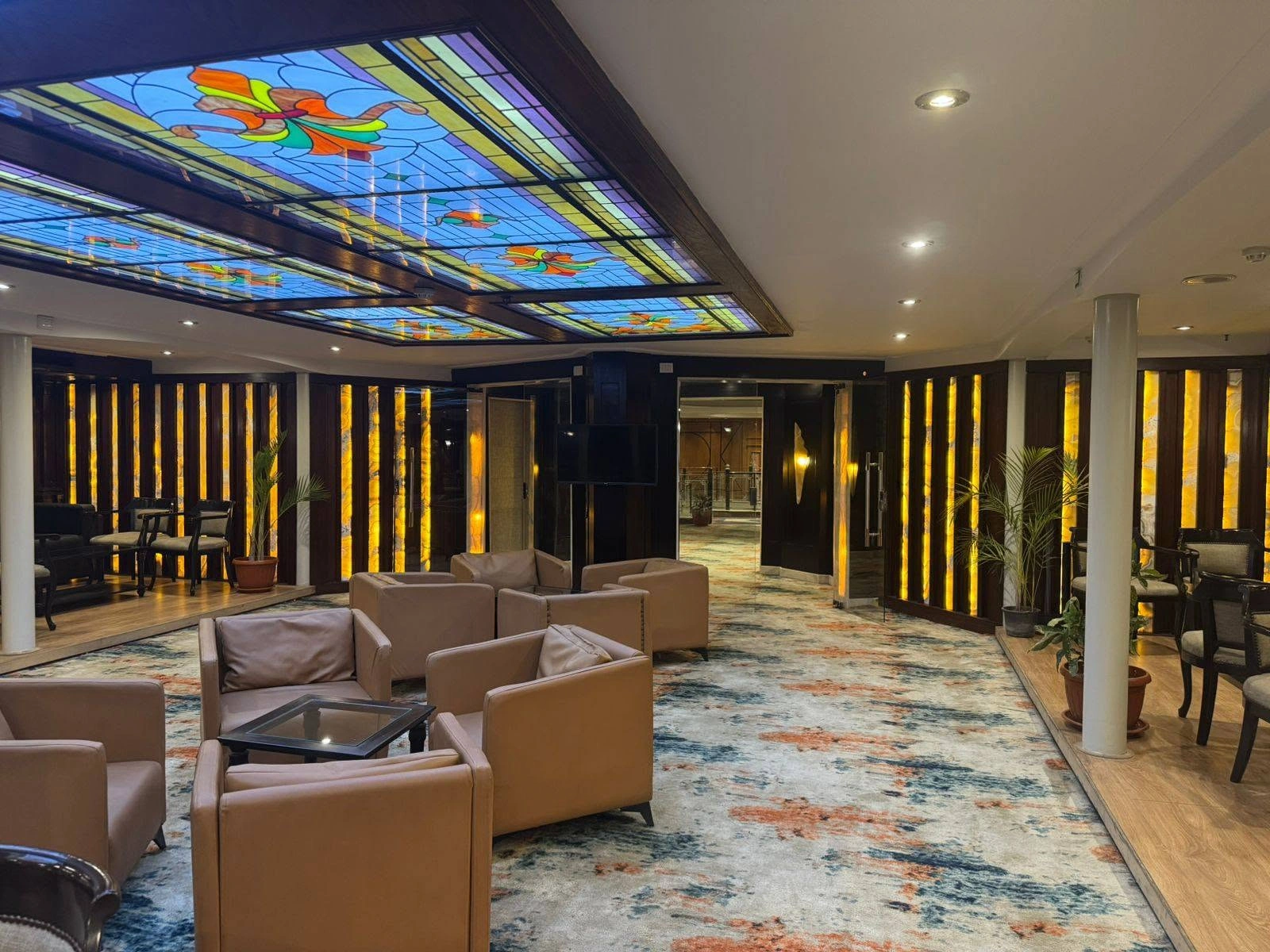 Lounge aboard the MS Nile Bride Nile Cruise Nile cruise